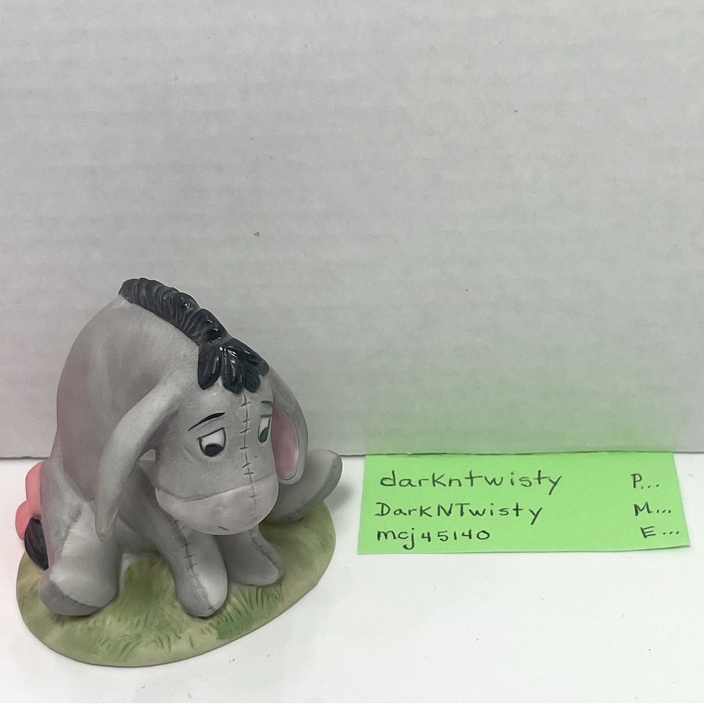 BNWT Vintage EEYORE bisque figurine classic Winnie the Pooh,